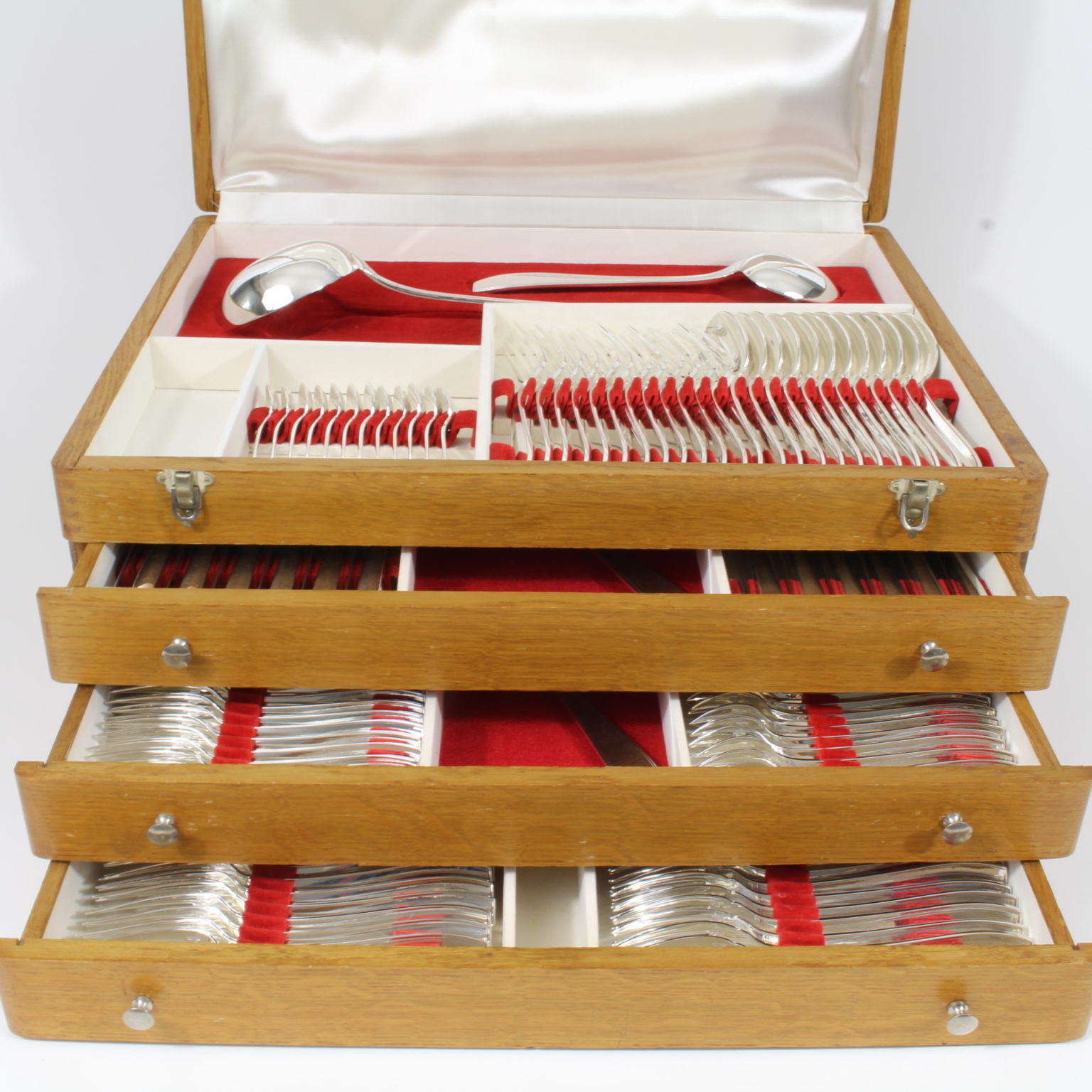 CHRISTOFLE Modèle BOREAL ART-DECO Luc LANEL Ménagère 36 pièces métal